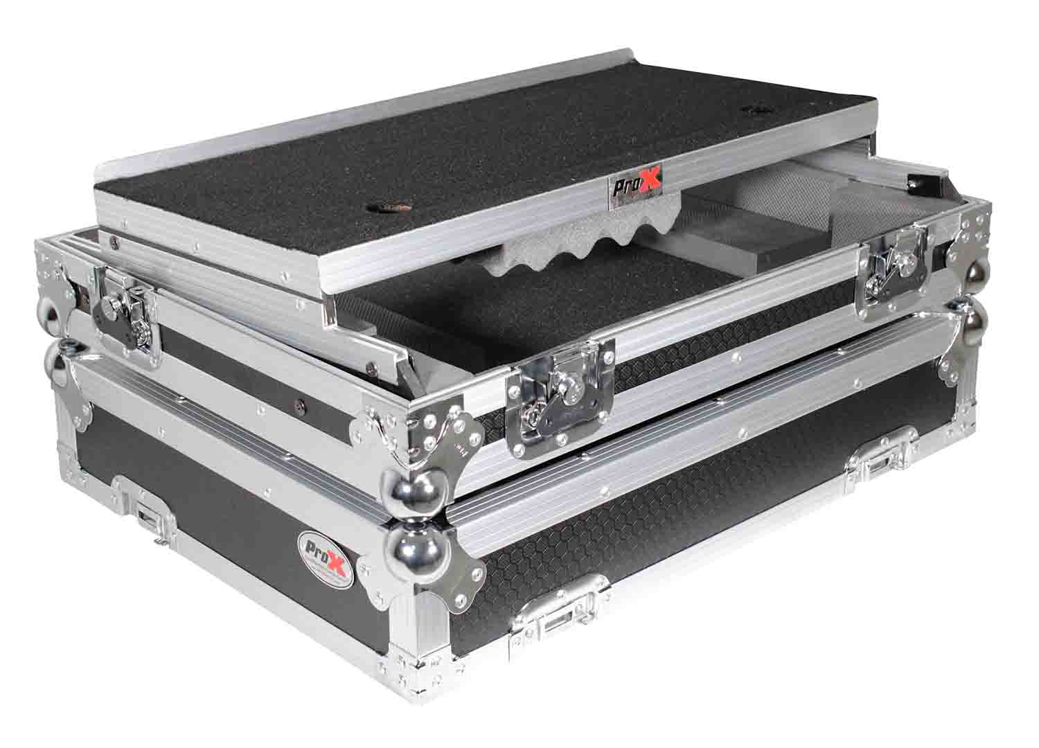 B-Stock: ProX XS-UXXLTMK2 Universal DJ Flight Case for Medium to Large Size DJ Controllers with Sliding Laptop Shelf - Hollywood DJ
