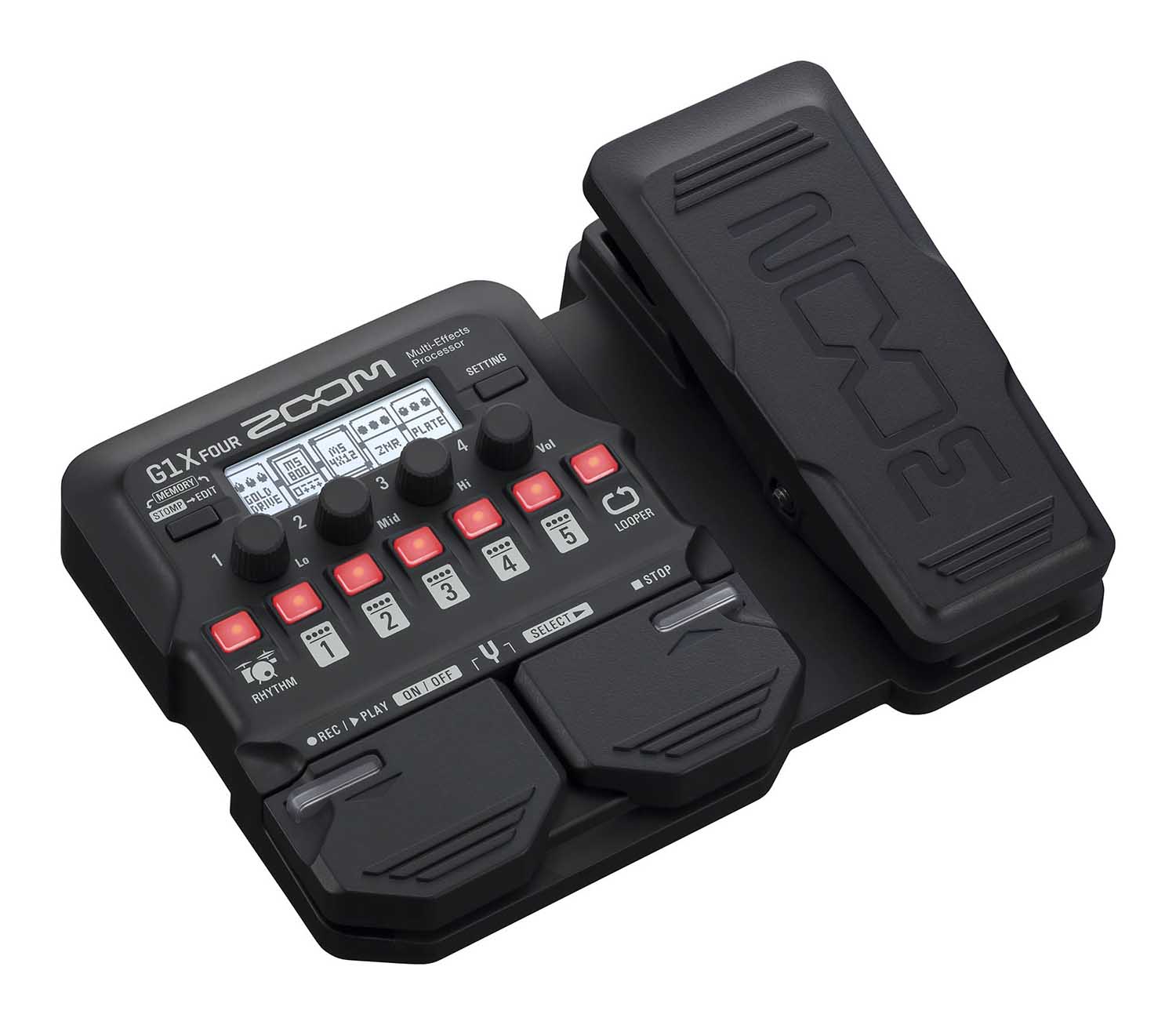Open Box: Zoom G1X FOUR Electric Guitar Multi Effect Pedal - Hollywood DJ