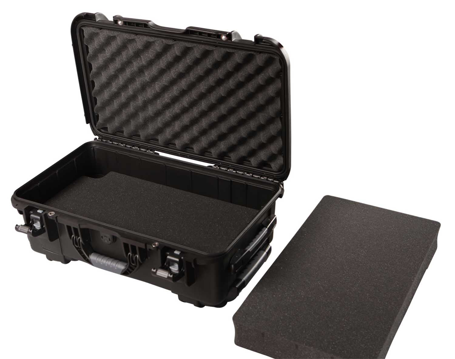 Gator Cases GU-2011-07-WPDF Waterproof Injection Molded Case with Pullout Handle and Inline Wheels - Hollywood DJ