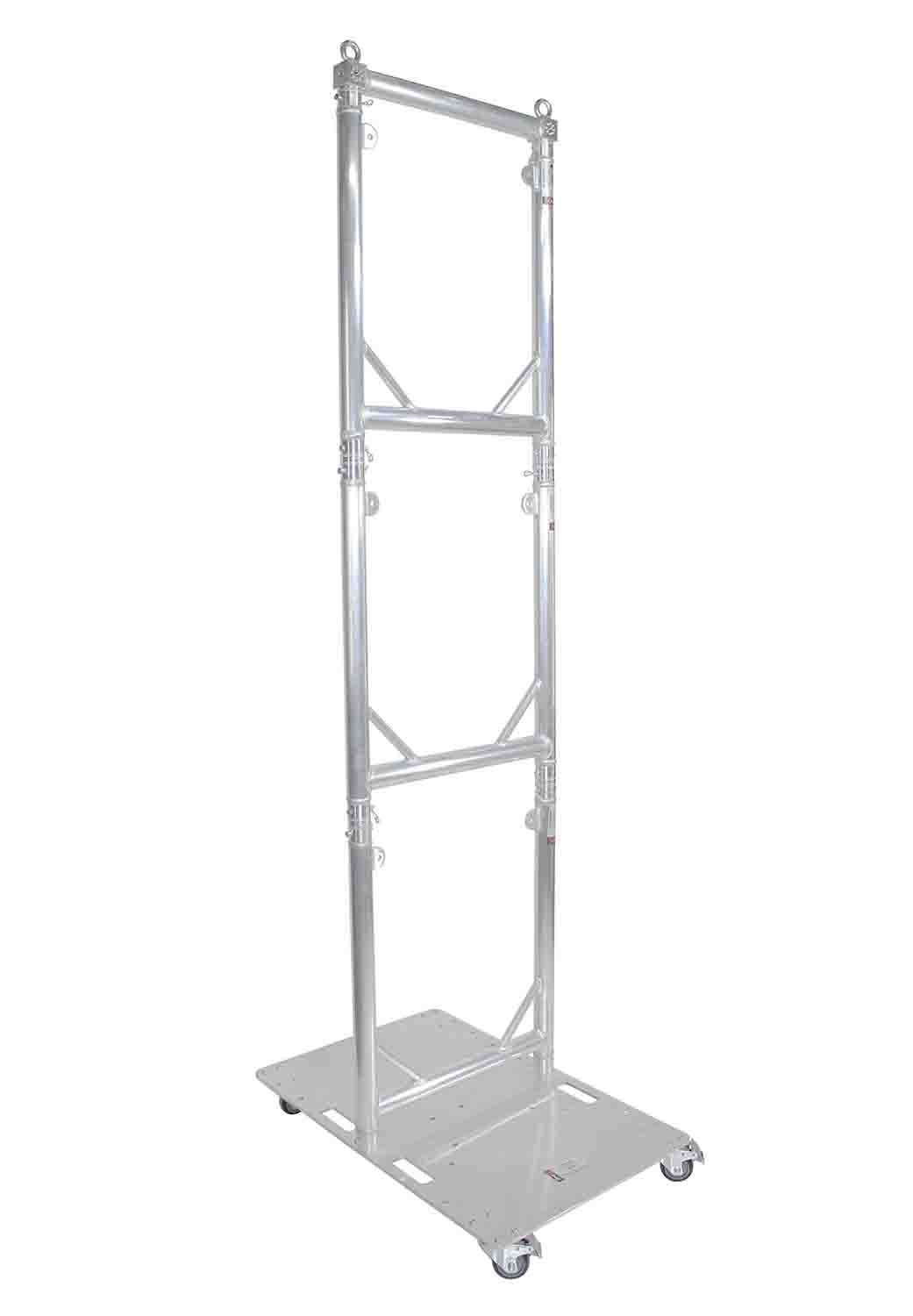 ProX XT-GRU-PKGX3, Truss Modular 3X Rapid U Grid Trio Package with Rolling Aluminum Baseplate - Hollywood DJ