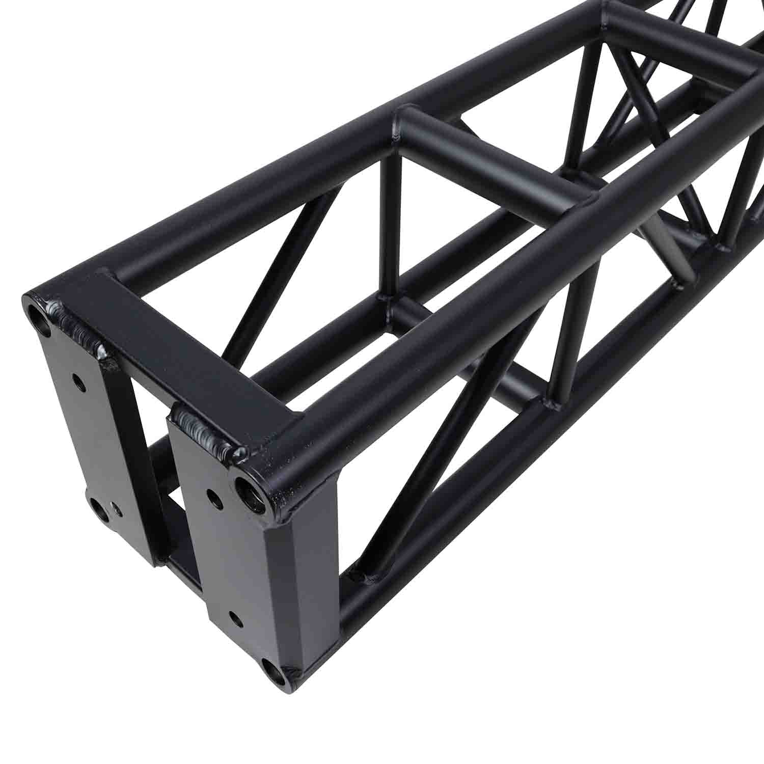 ProX XT-BT1204 BLK, BoltX Black Bolted 12 Inch Professional Box Truss Segment - 4 Feet - Hollywood DJ
