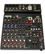 Peavey PV 10 AT 120US Compact 10 Channel DJ Mixer with Bluetooth and Antares Auto-Tune - Hollywood DJ