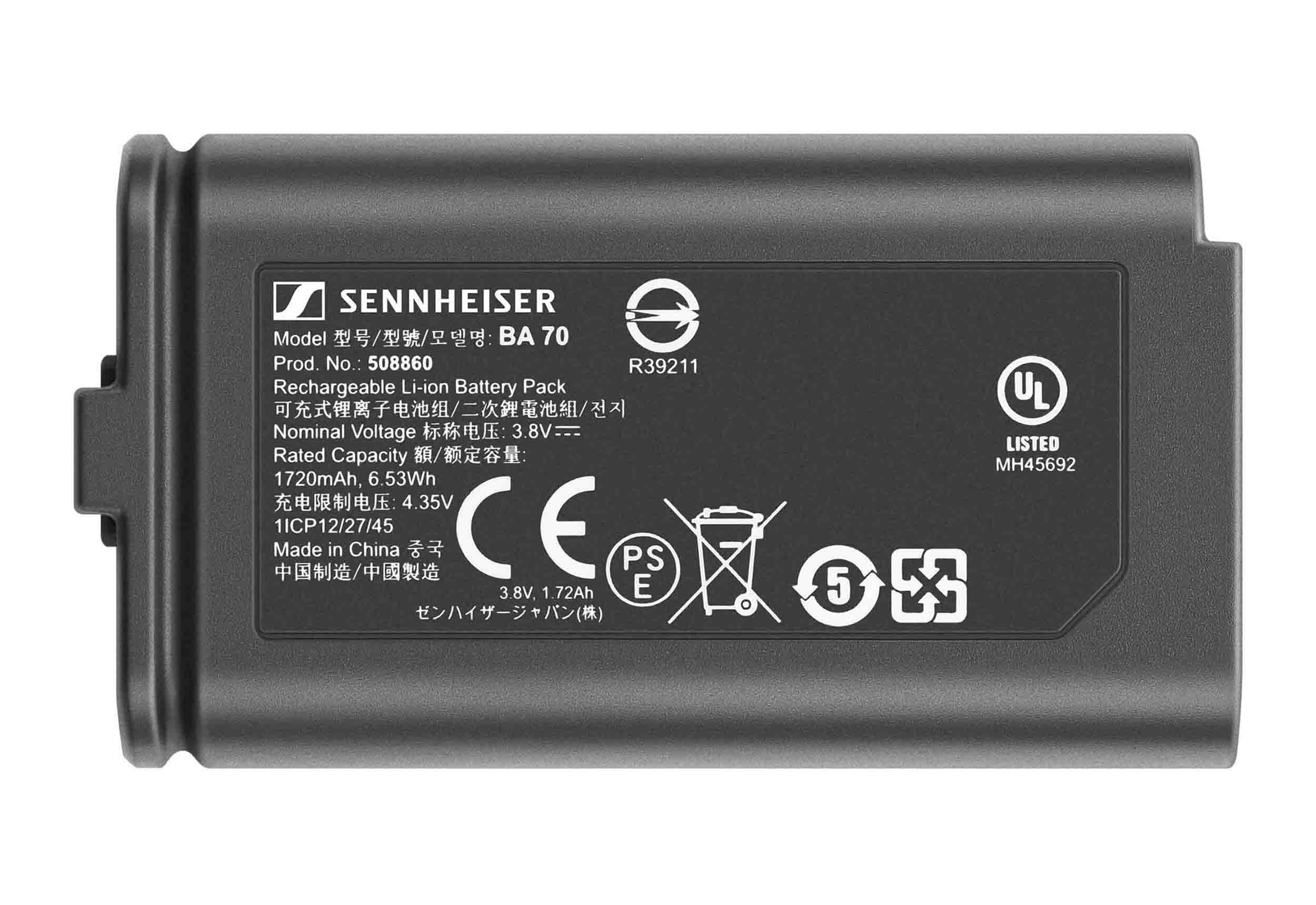 Sennheiser MKE 2/835-S SET, Dual-Channel Digital Combo Wireless System with Omni Lavalier and Handheld Mic - Hollywood DJ