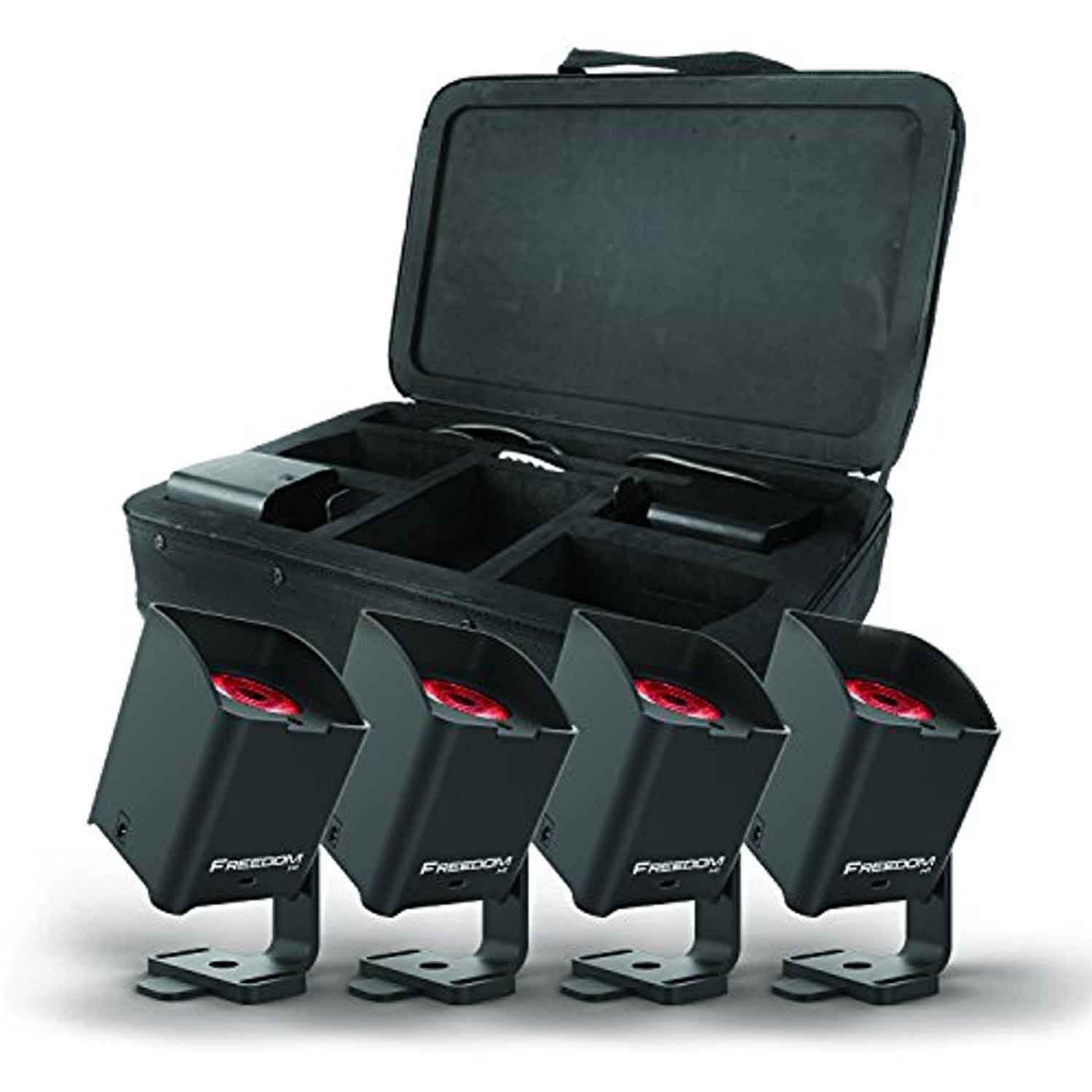 Chauvet DJ Freedom H1 4-pack RGBAW+UV Battery Operated LED Par Light Fixtures - Open Box - Hollywood DJ