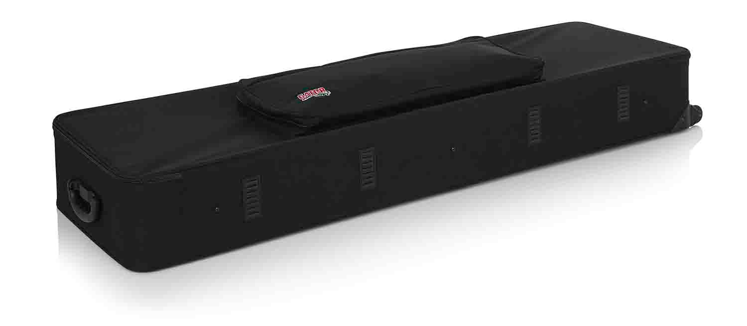 Gator Cases GK-88 XL Rigid Lightweight Case for Extra Long 88 Note Keyboards with Wheels - Hollywood DJ