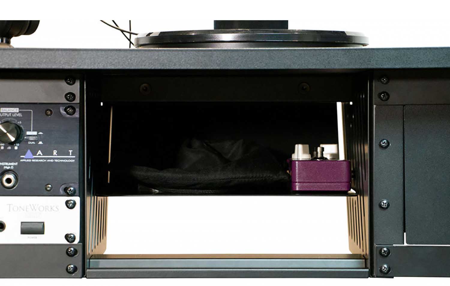 On Stage WS7700B Large Workstation for a Computer, Monitor Speakers, and Other Studio Equipment - Hollywood DJ