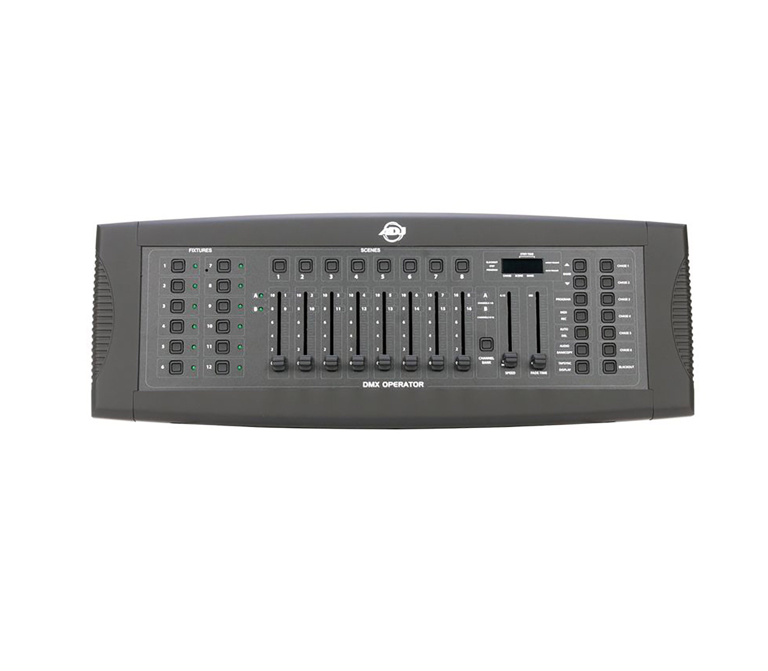 ADJ DMX-OPERATOR, 92-Channel Lighting Controller with 6 Chase Programs and 8 Fade Switches by ADJ