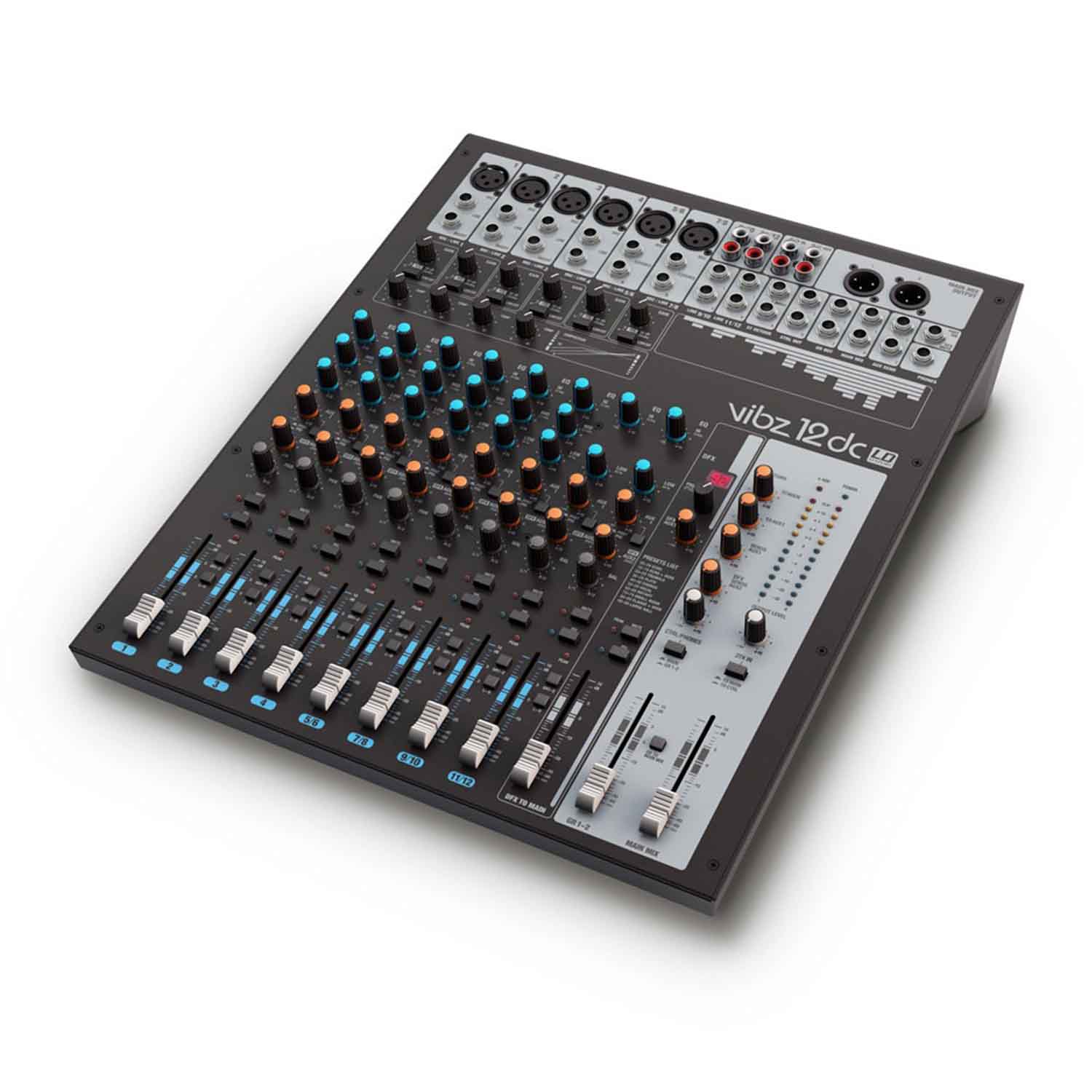LD Systems VIBZ 12 DC 12 Channel Mixing Console with DFX and Compressor - Hollywood DJ