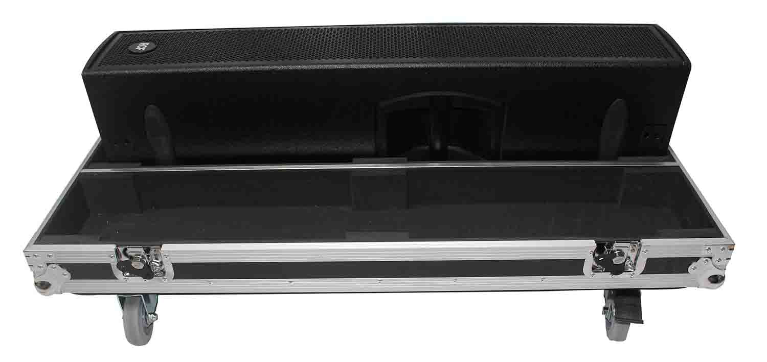 ProX X-RCF-NXL24A Flight Case for Two RCF NX L24-A Column Array Speakers with 4 Inch Casters - Hollywood DJ