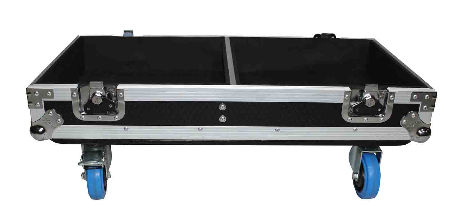 ProX X-RCF-NX15SMAX2W Stage Monitor Flight Case for 2 RCF NX 15-SMA W-4 Inch Casters - Hollywood DJ