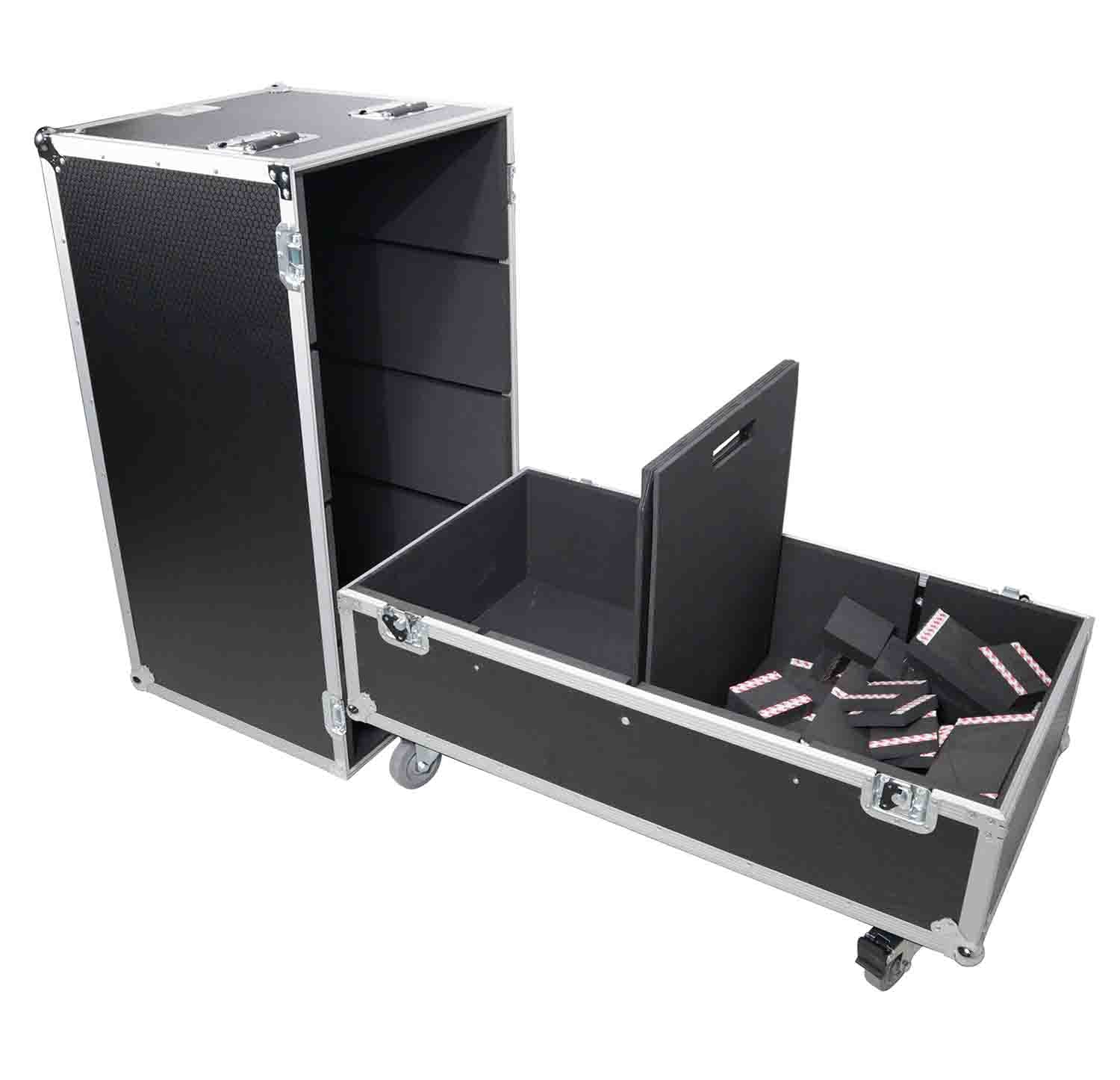 ProX XS-2X282020W ATA Dual Flight Case for Speaker Fits Two JBL SRX 815P and Similar Sized Speakers - Hollywood DJ