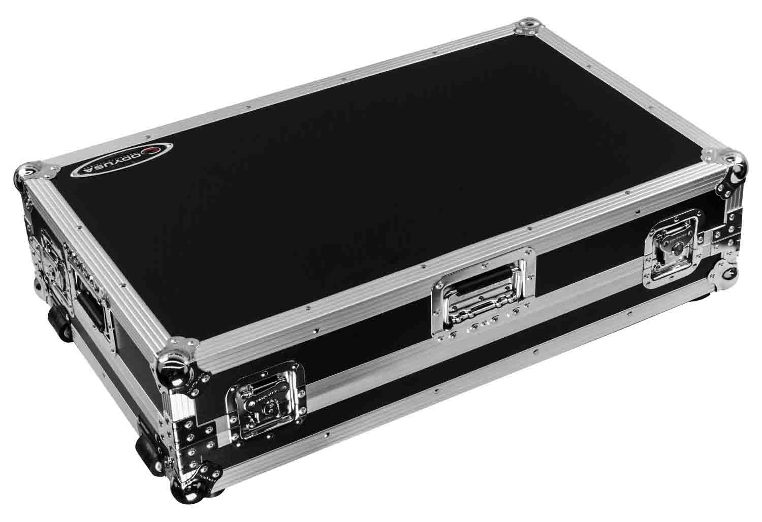 Odyssey FZGSDDJREV7W Glide Style Flight Case for Pioneer DDJ-REV7 Controller with Wheels and Laptop Platform - Hollywood DJ