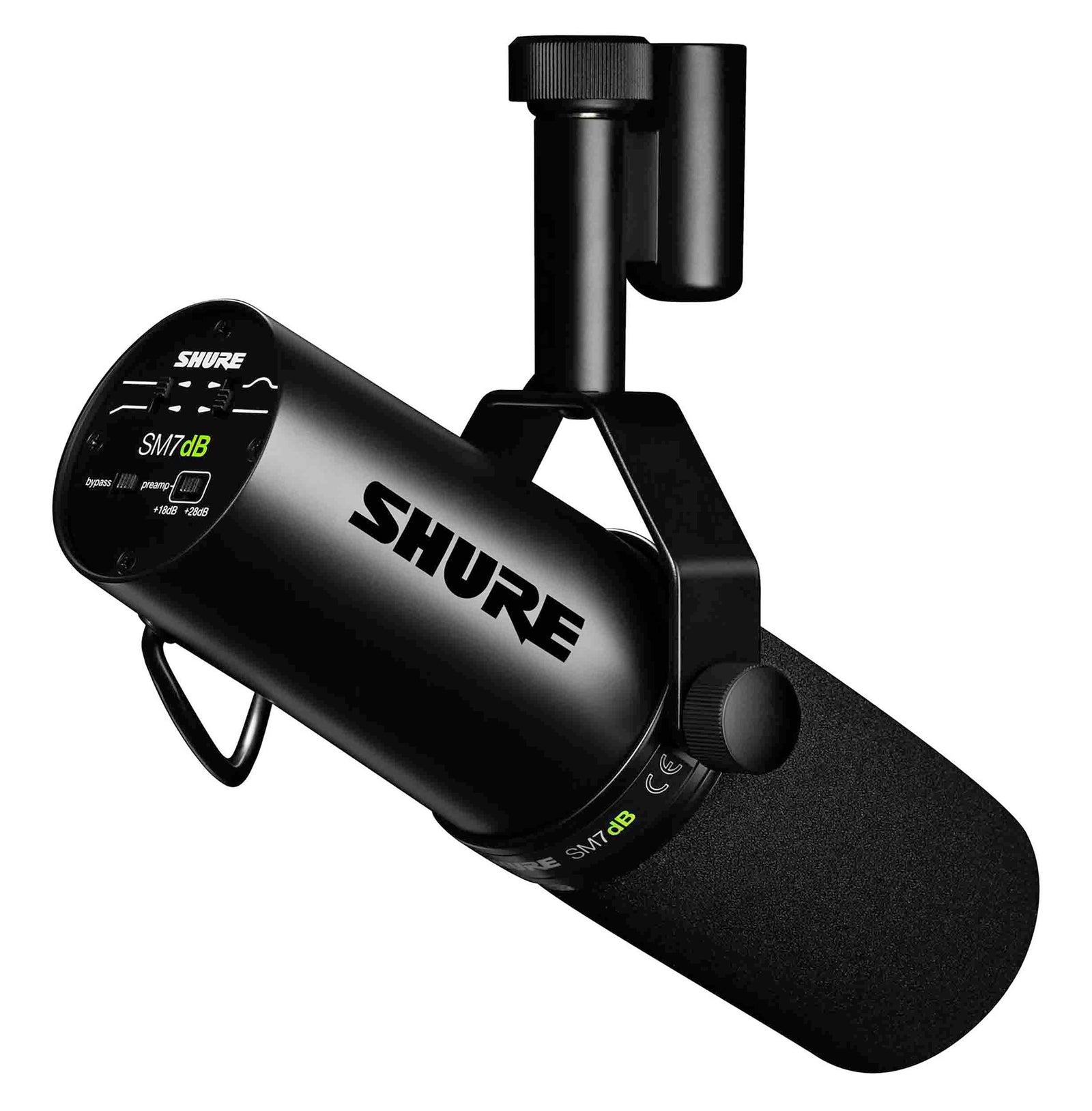 Shure SM7DB Podcast & Vocal Mic with Built in Preamp - Dynamic Cardioid Pattern - Hollywood DJ
