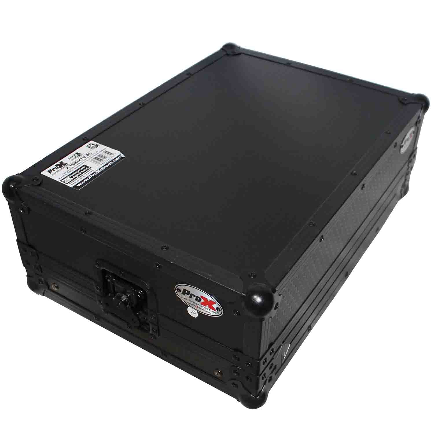 ProX X-19MIX7UBL DJ Flight Case For Gemini CDM-4000 19" Mixer W-7U Slant Rack Mount - Hollywood DJ