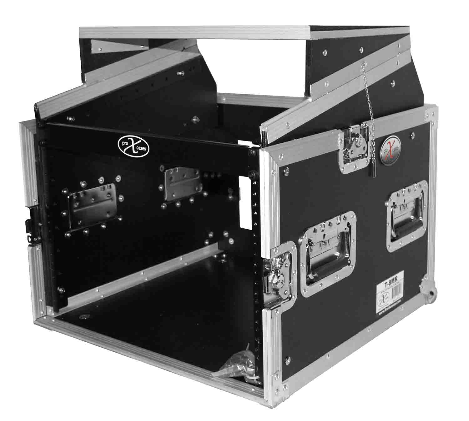 ProX T-8MRSS 8U Rack x 10U Top Mixer DJ Combo Flight Case - Hollywood DJ