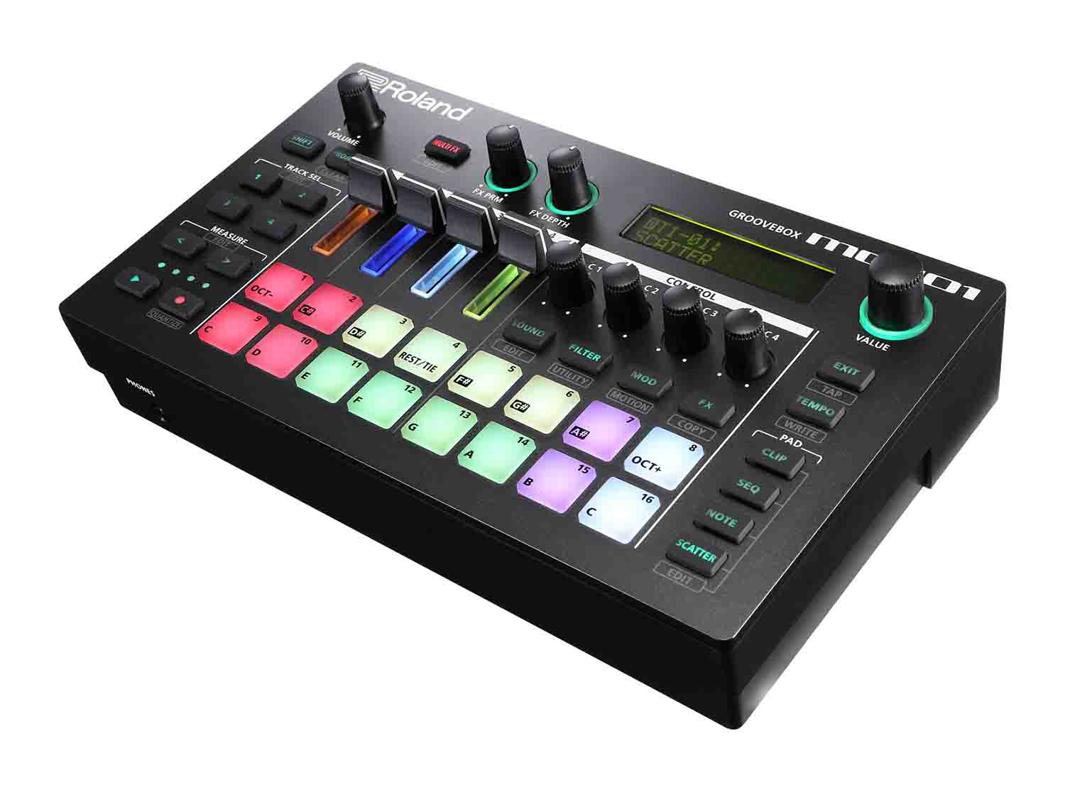 Roland MC-101, 4-track Groovebox - Hollywood DJ