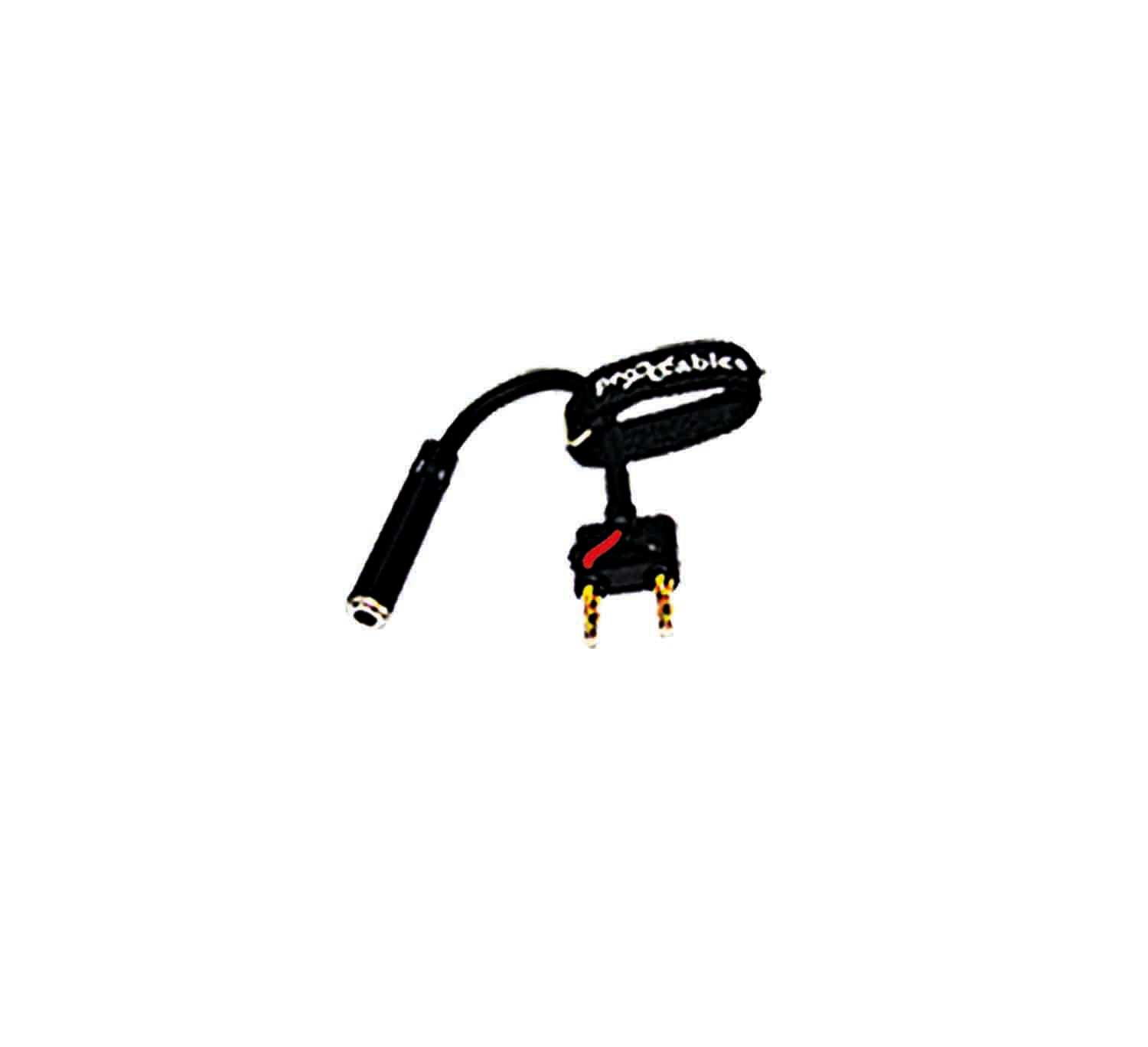 ProX XC-BNQF-BK 6" Adapter Banana Black to 1/4" TS-F High Performance Speaker Cable by ProX