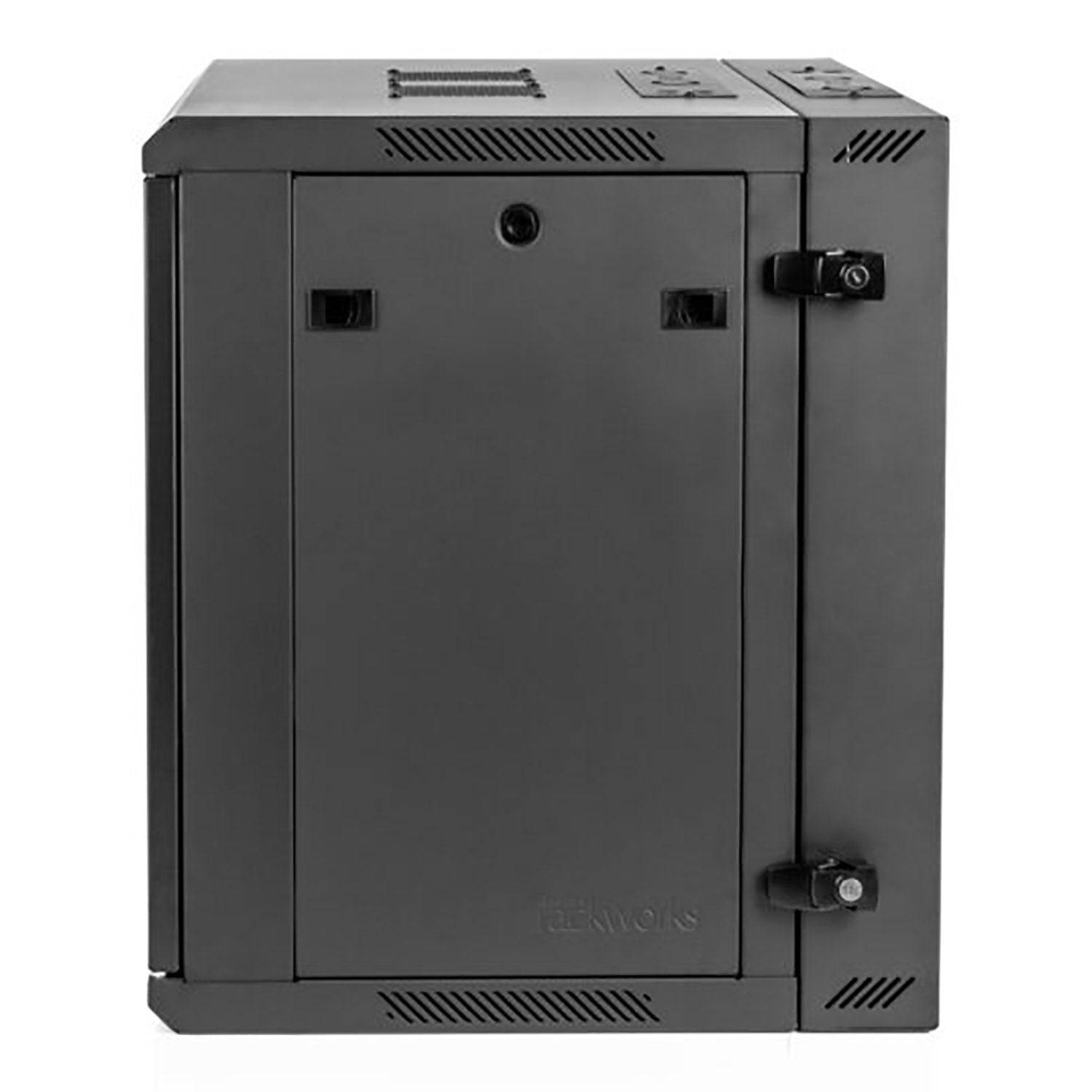 Gator Cases GRW2012508 21″ Deep Sectional Hinged Wall Mounted Rack - Steel Door - Hollywood DJ
