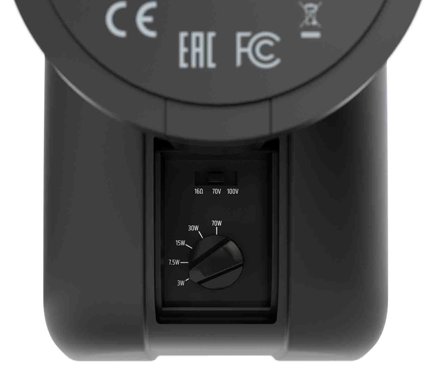 LD Systems DQOR 5 T B, 5" Two-Way Passive In/Out Door Installation Loudspeaker 16 Ohm, 70/100 V - Black, Pair - Hollywood DJ