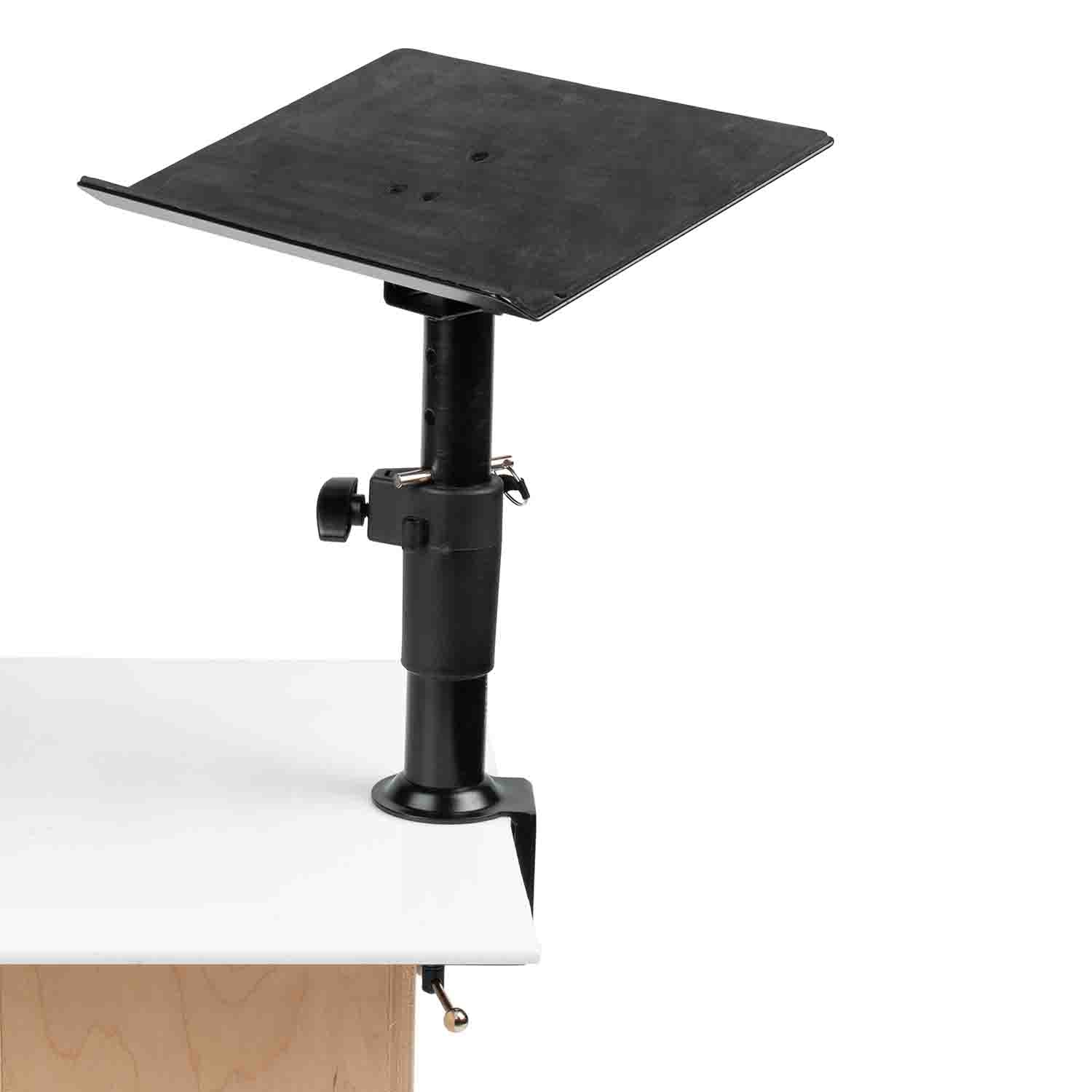 Gator Frameworks GFWLAPTOP2500 Clampable Laptop Stand - Desktop Clamp with Adjustable Height (Universal) - Hollywood DJ