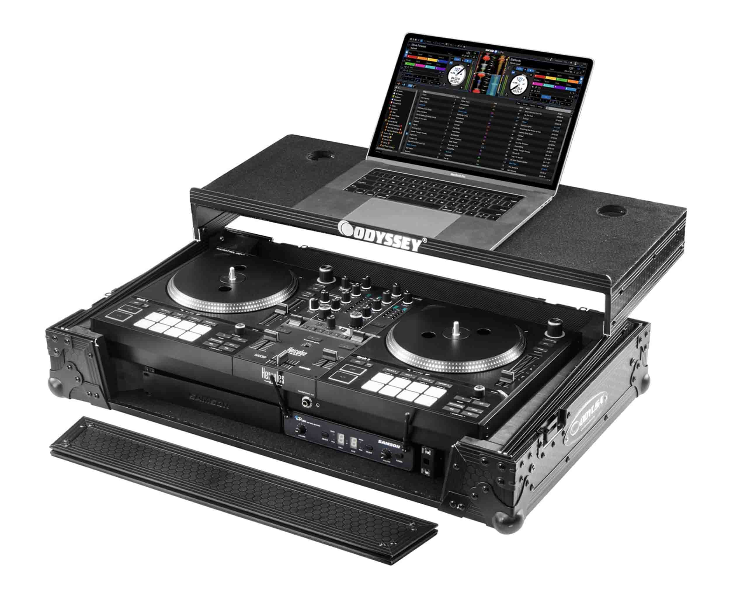 Odyssey 810363, Industrial Board Glide Style 1U Case for Hercules DJ Control Inpulse T7 - Hollywood DJ