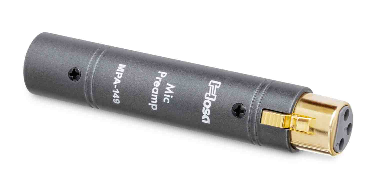 Hosa Technology MPA-149 XLRM to XLRF Active Preamplifier - Hollywood DJ