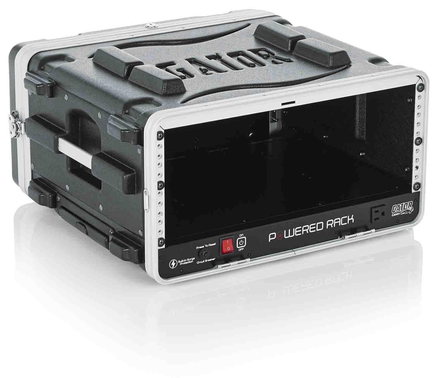 Gator Cases GRR-4PL-US Powered Rolling Molded 4U Rack Case - Hollywood DJ