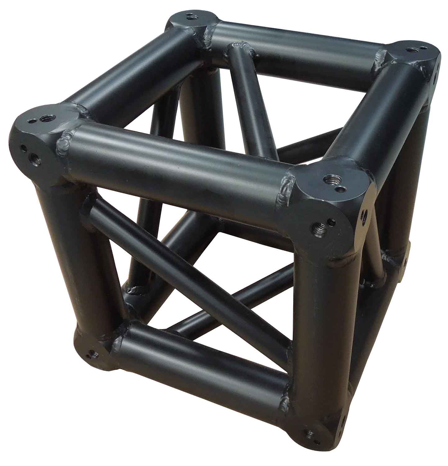 ProX XT-JB6W-4W-BLK, 6 Way Square Truss Junction Block - Black Powder Coated - Hollywood DJ