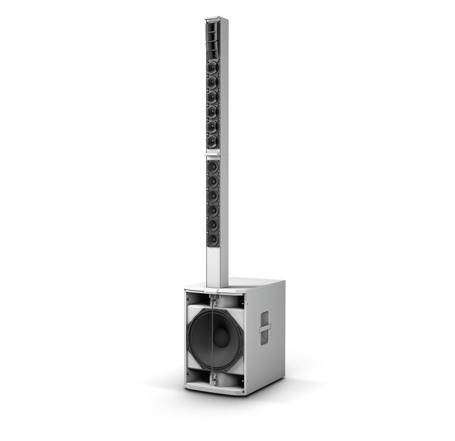 LD System MAUI 44 G2 W Cardioid Powered Column Loudspeaker - White - Hollywood DJ