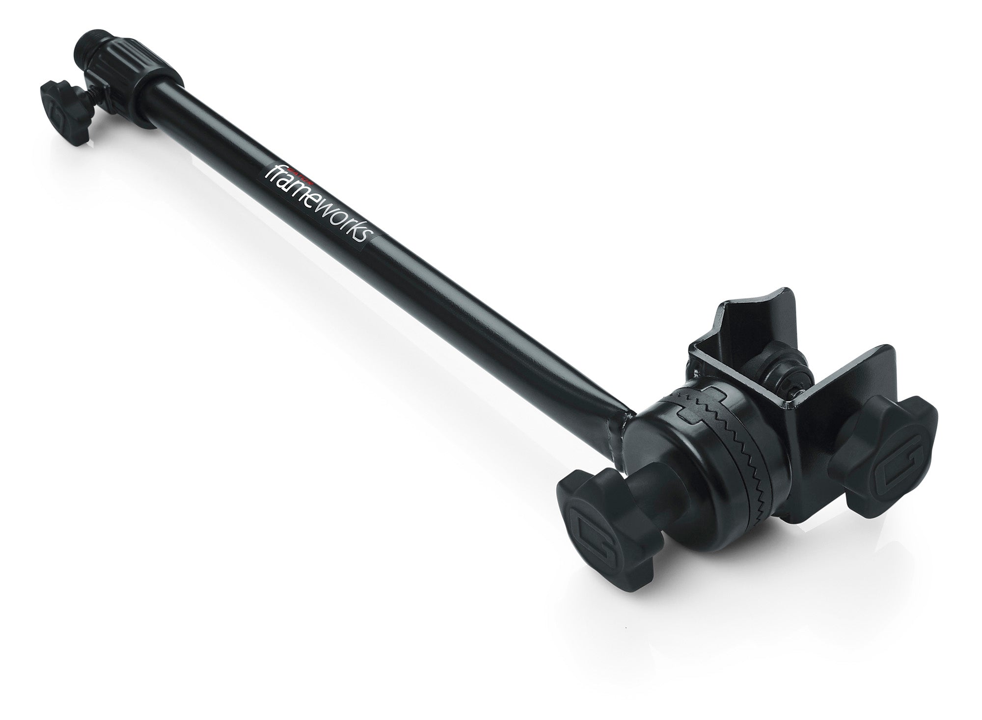 Gator Frameworks GFW-MIC-CLMPBM16 Adjustable Angle 16 Inch Clamp-On Mini Boom with Interlocking Design - Hollywood DJ
