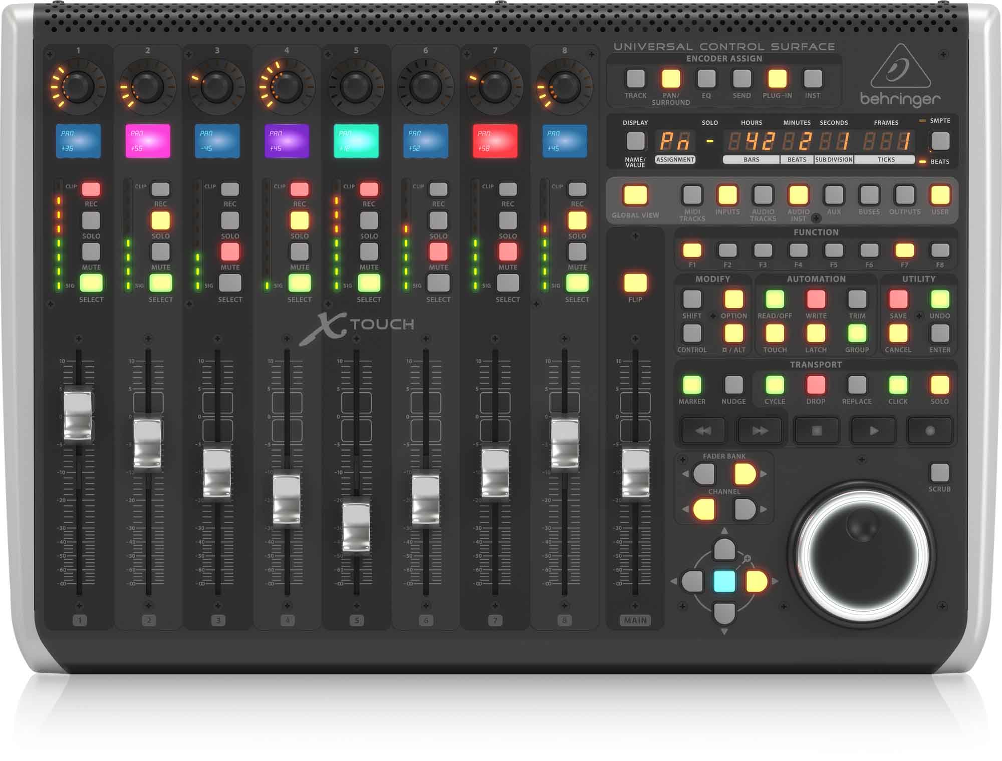 B-Stock: Behringer X-TOUCH Universal Control Surface with 9 Touch-Sensitive Motor Faders - Hollywood DJ