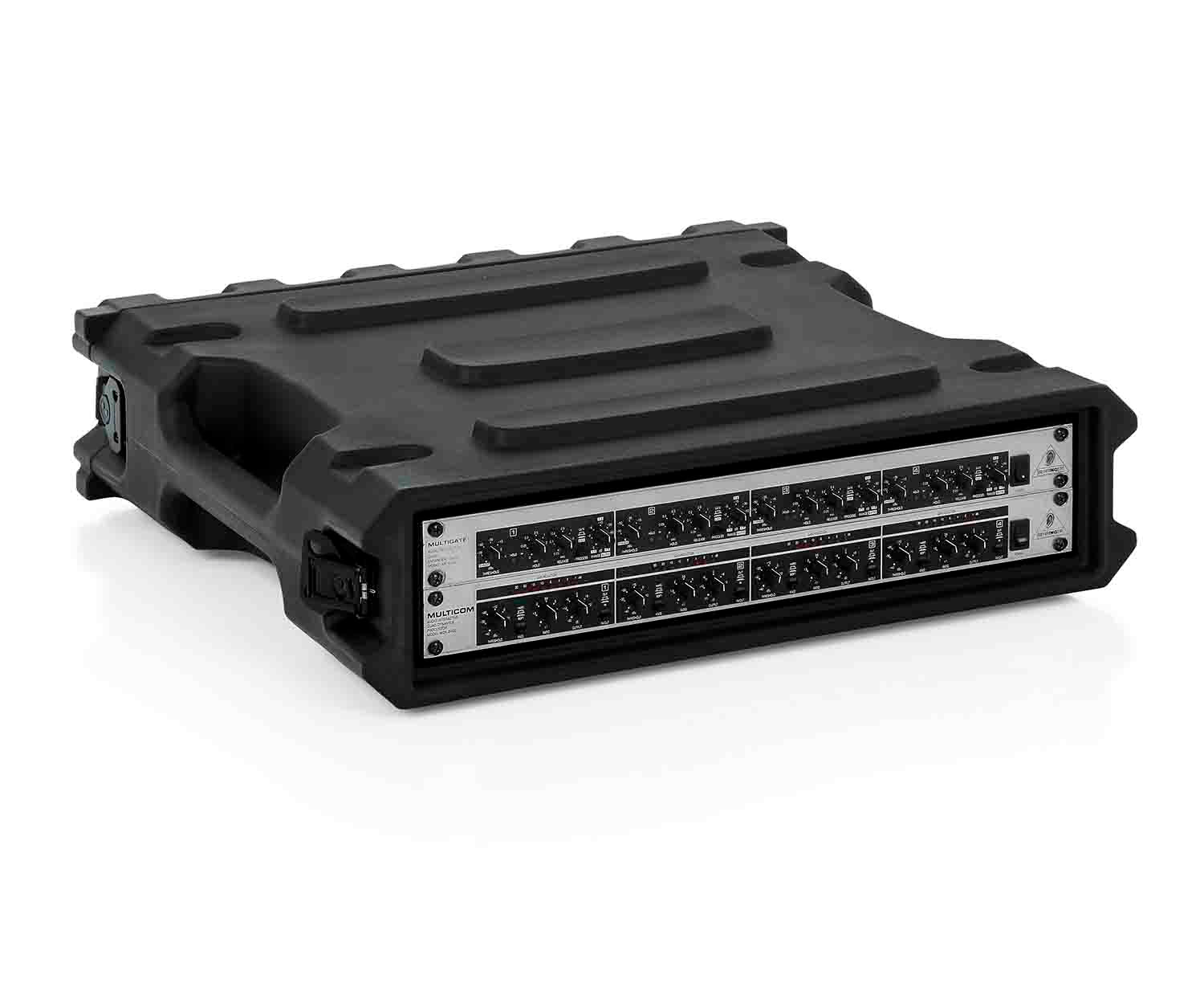 Gator Cases G-PRO-2U-19, 2U Deep Molded Audio Rack Case - 19 Inch - Hollywood DJ