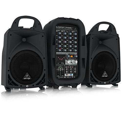 Behringer PPA500BT, 500W 6-Channel Portable PA system with Bluetooth - Hollywood DJ