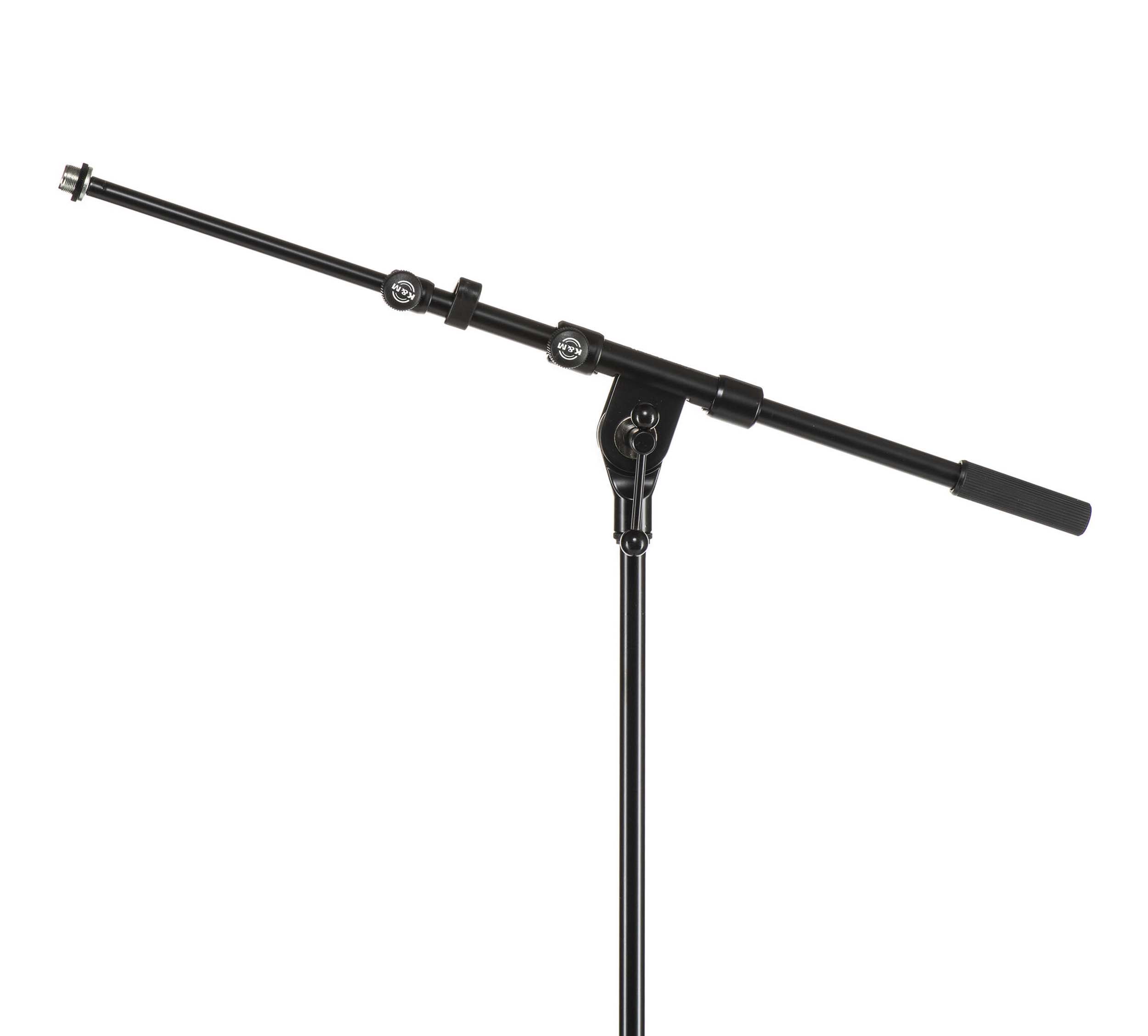 K&M Telescoping Boom Microphone Stand - Black K&M