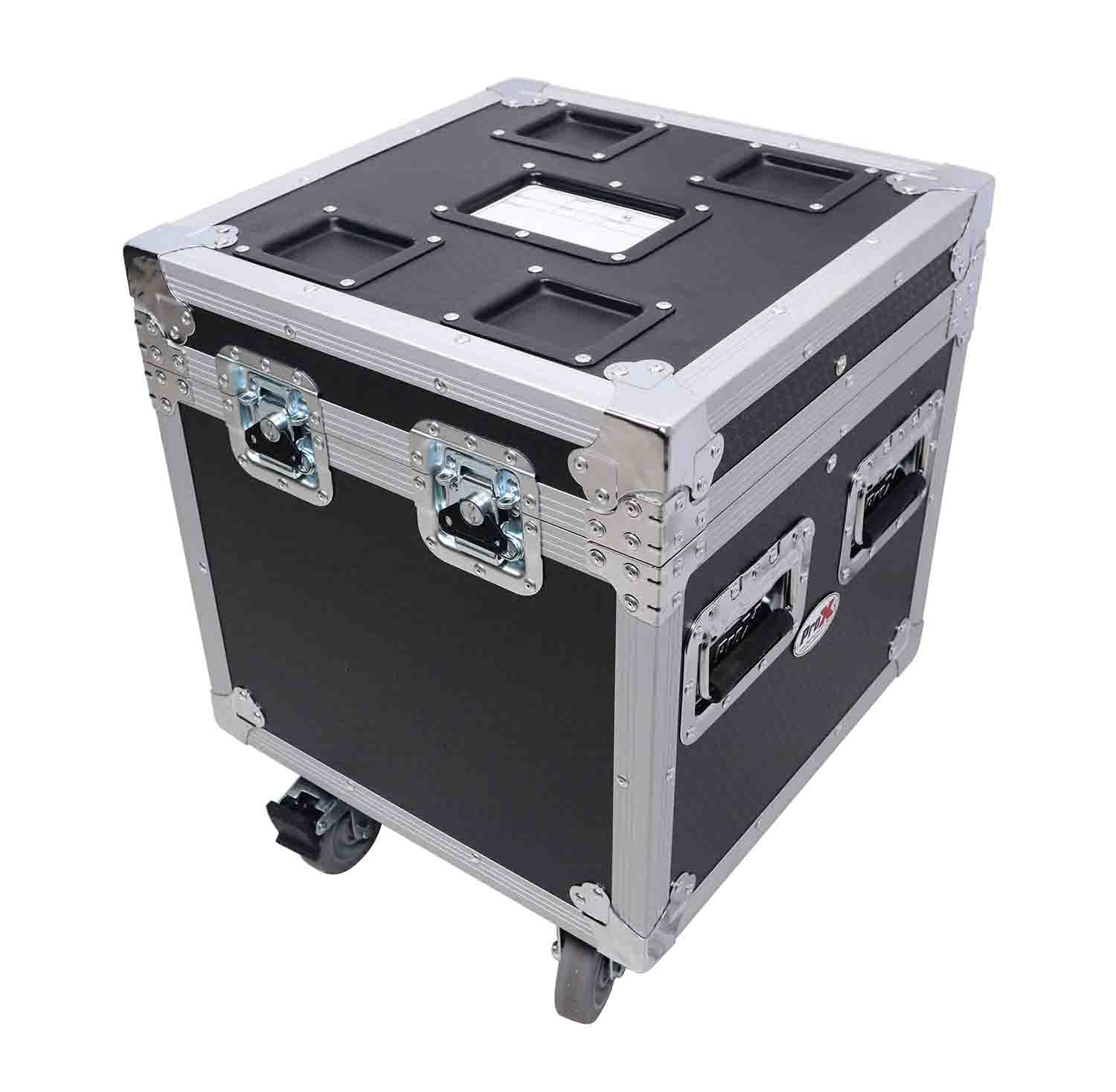 ProX XS-UTL17 ATA Utility Flight Travel Heavy-Duty Storage Road Case with 4-Inch in casters – 18"x18"x18' Exterior - Hollywood DJ