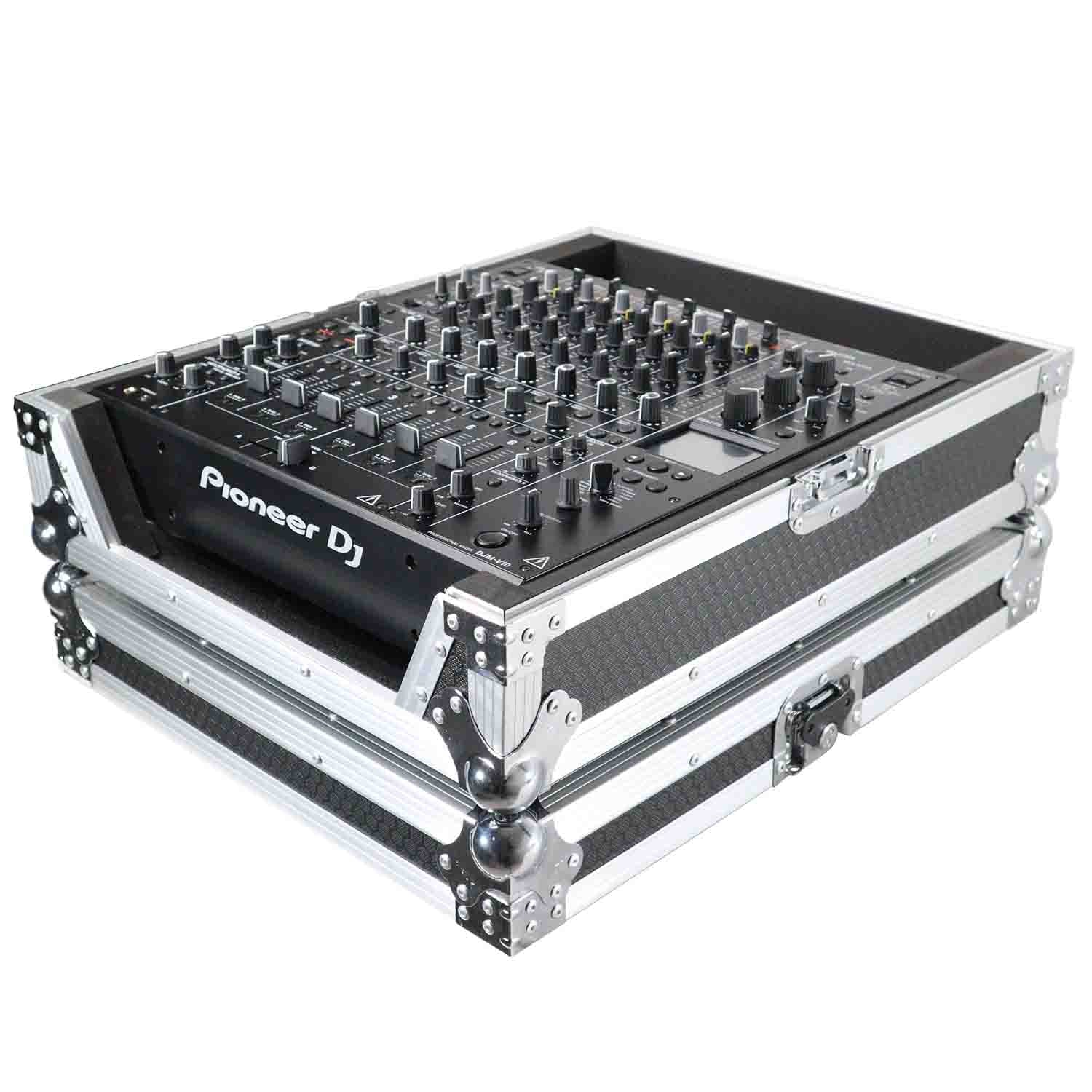ProX XS-DJMV10 ATA Style Case For Pioneer DJM-V10 6 Channel DJ Mixer - Silver on Black - Hollywood DJ
