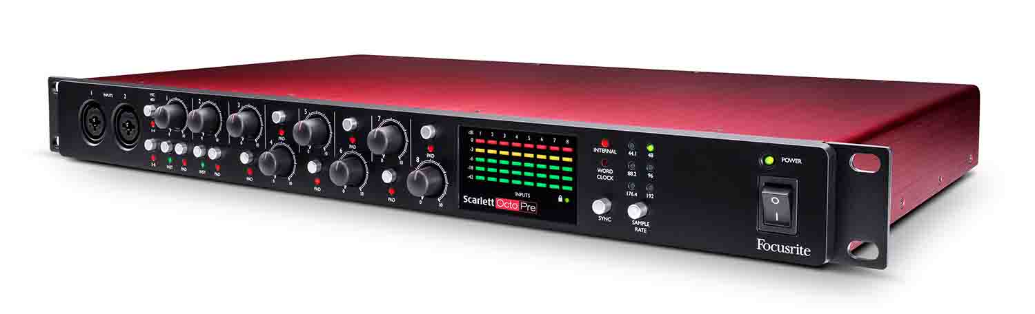 Focusrite Scarlett OctoPre Dynamic 8-Channel Preamp and Interface - Hollywood DJ