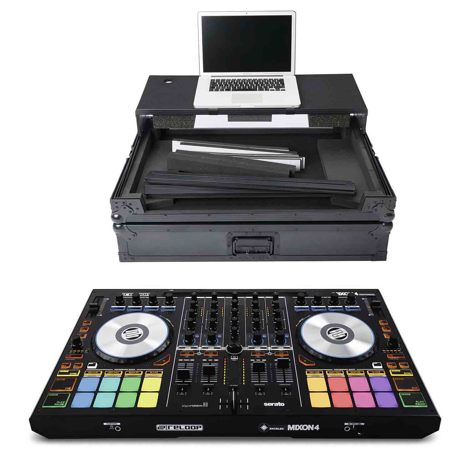 Magma DJ Package with MGA40982 Multi-Format DJ Workstation Case