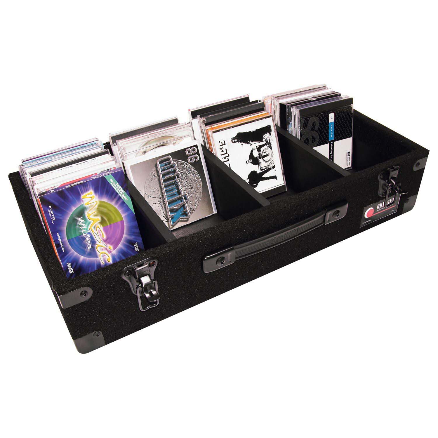B-Stock: Odyssey CCD300E Carpet CD Case Holds 100 Jewel Cases or 300 View Packs - Hollywood DJ