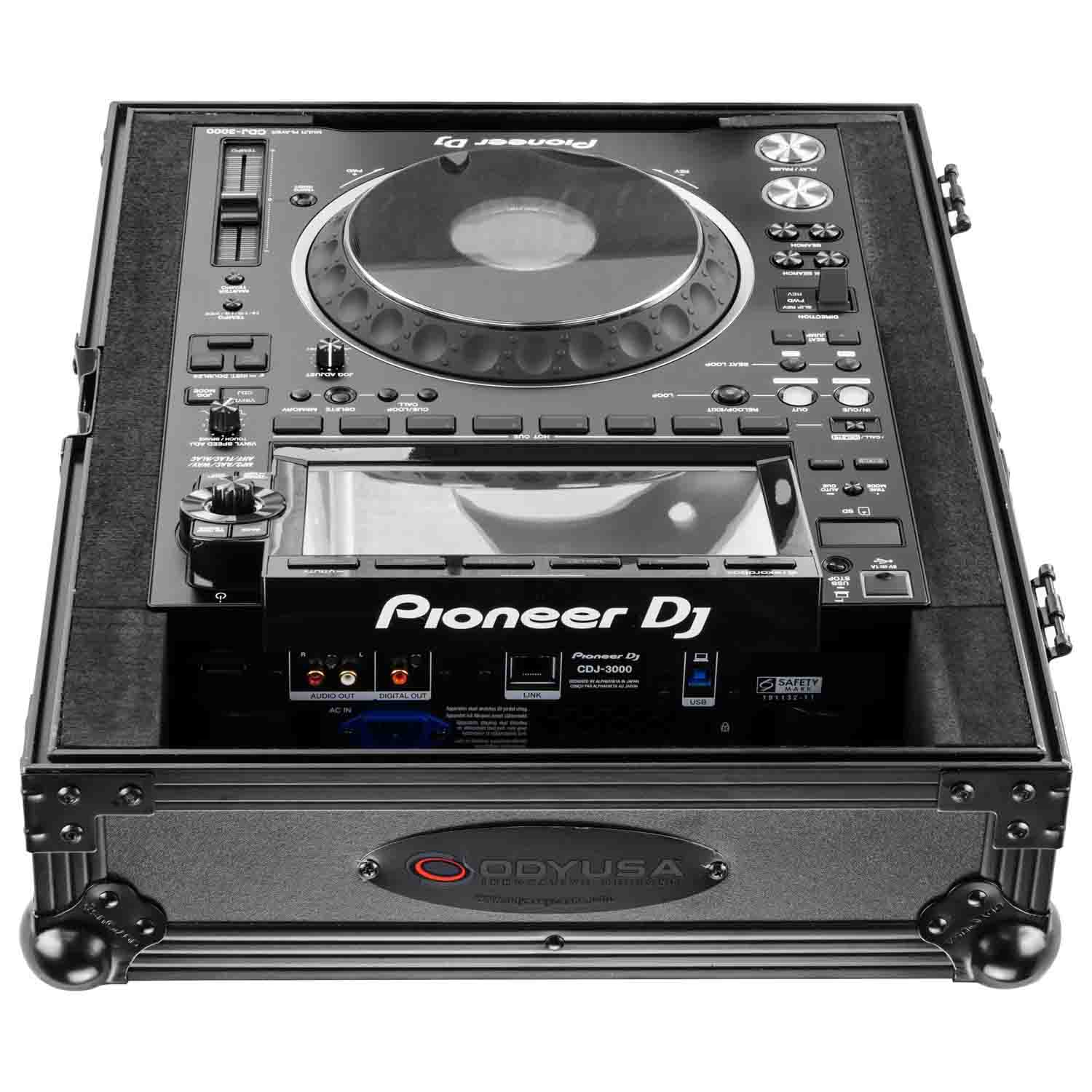 B-Stock: Odyssey FZCDJ3000BL Flight Case For Pioneer CDJ-3000 - Black - Hollywood DJ