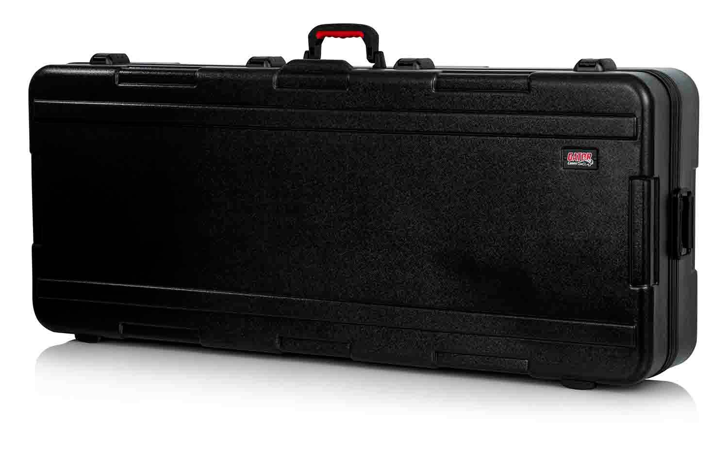 Gator Cases GTSA-KEY76D Keyboard Case for Extra Deep 76-note Keyboards with Wheels - Hollywood DJ