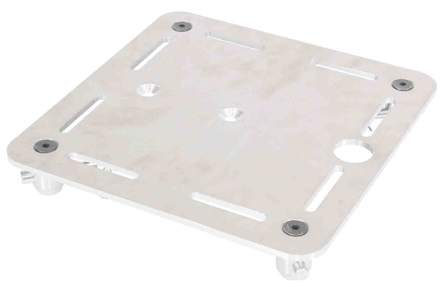 ProX XT-BP12A 12" x 12" F34 8mm Aluminum Top Plate with Slots and Mounting Holes for Totems - Hollywood DJ