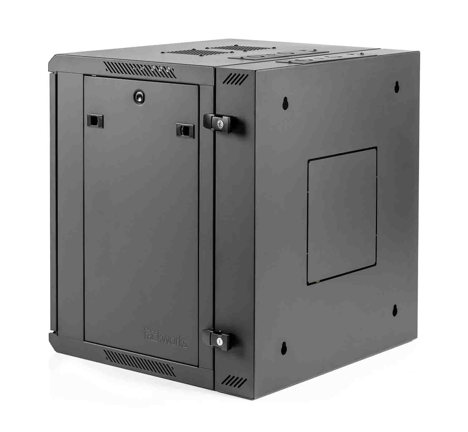 Gator Cases GRW2009509, 9U Sectional Wall Rack with Glass Door - 21″ Deep - Hollywood DJ