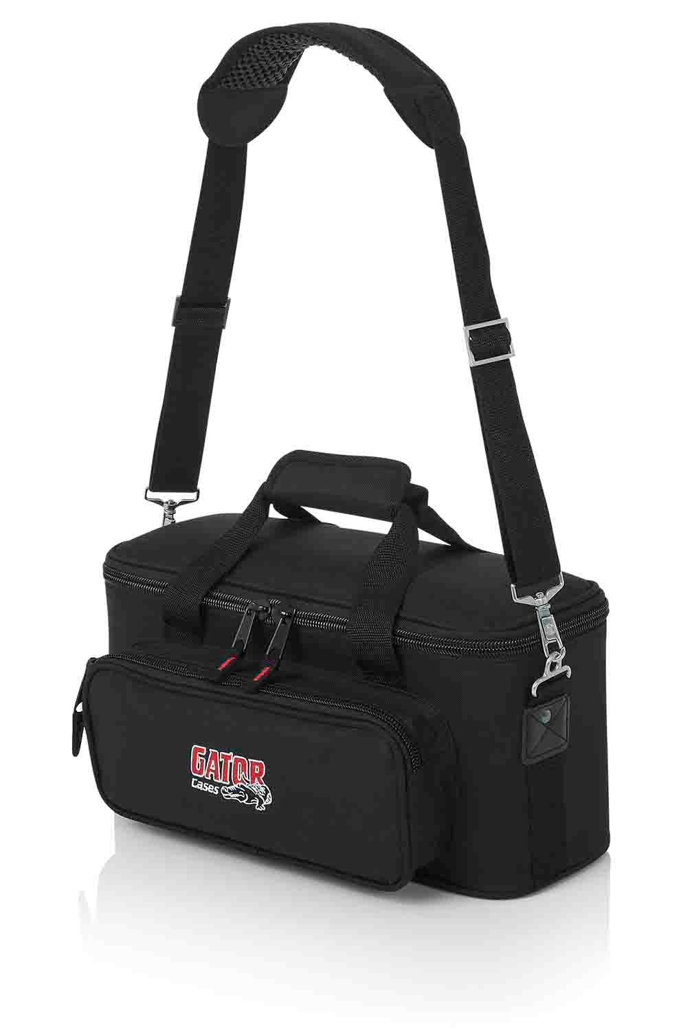 Gator Cases GM-12B DJ Bag for 12 Microphones with Exterior Pockets for Cables - Hollywood DJ