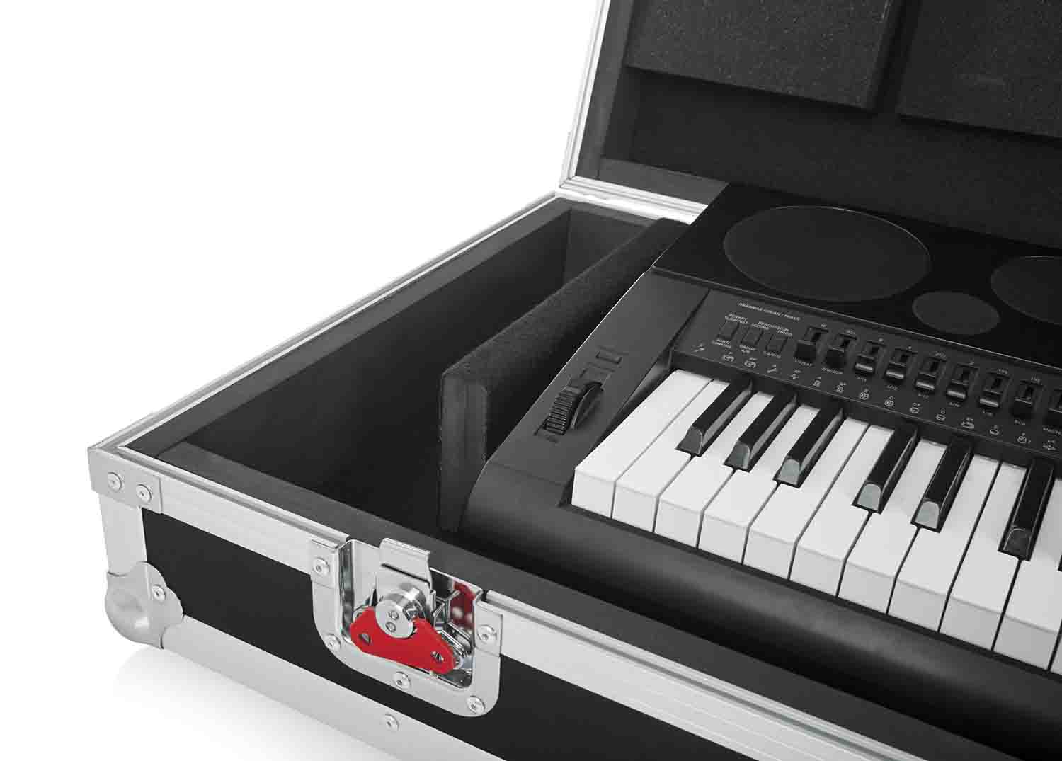 Gator Cases G-TOUR 76V2 Road Case for 76 Note Keyboards with Wheels - Hollywood DJ