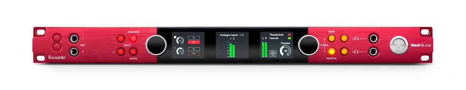 Focusrite Pro Red 8Line Rackmount 58x64 Dante/HDX/Thunderbolt 3 Audio Interface - Hollywood DJ