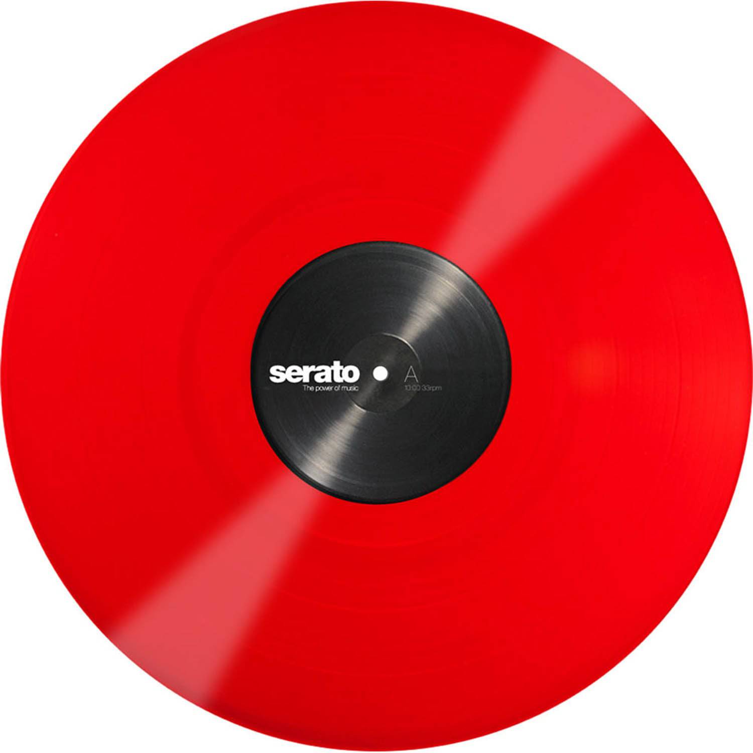 Serato SCV-PS-RED-OV 12" Control Vinyl Pair - Red - Hollywood DJ