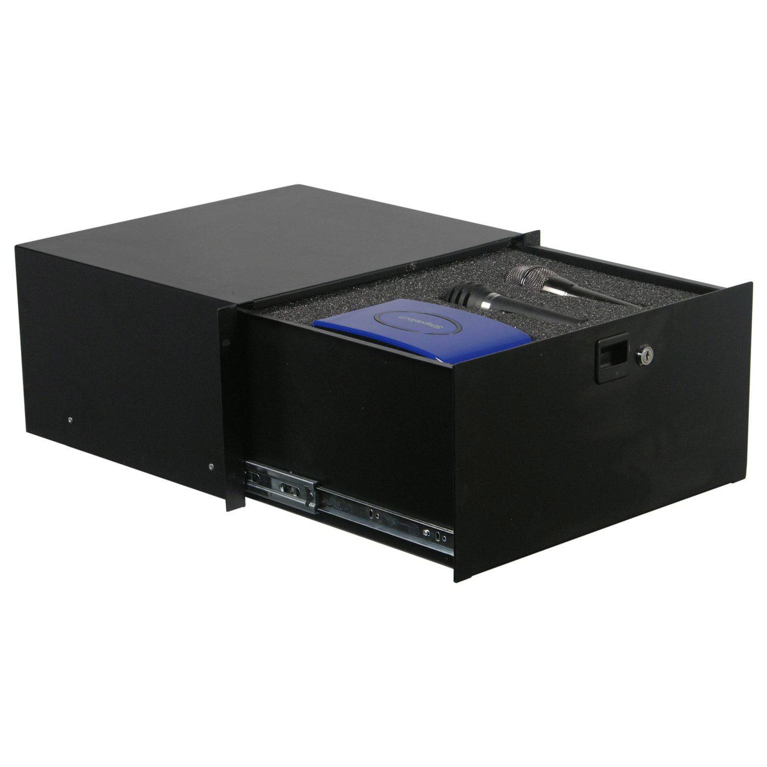 Odyssey ADFRD05, 5U Rack Mountable Drawer With Interior Diced Foam - Hollywood DJ