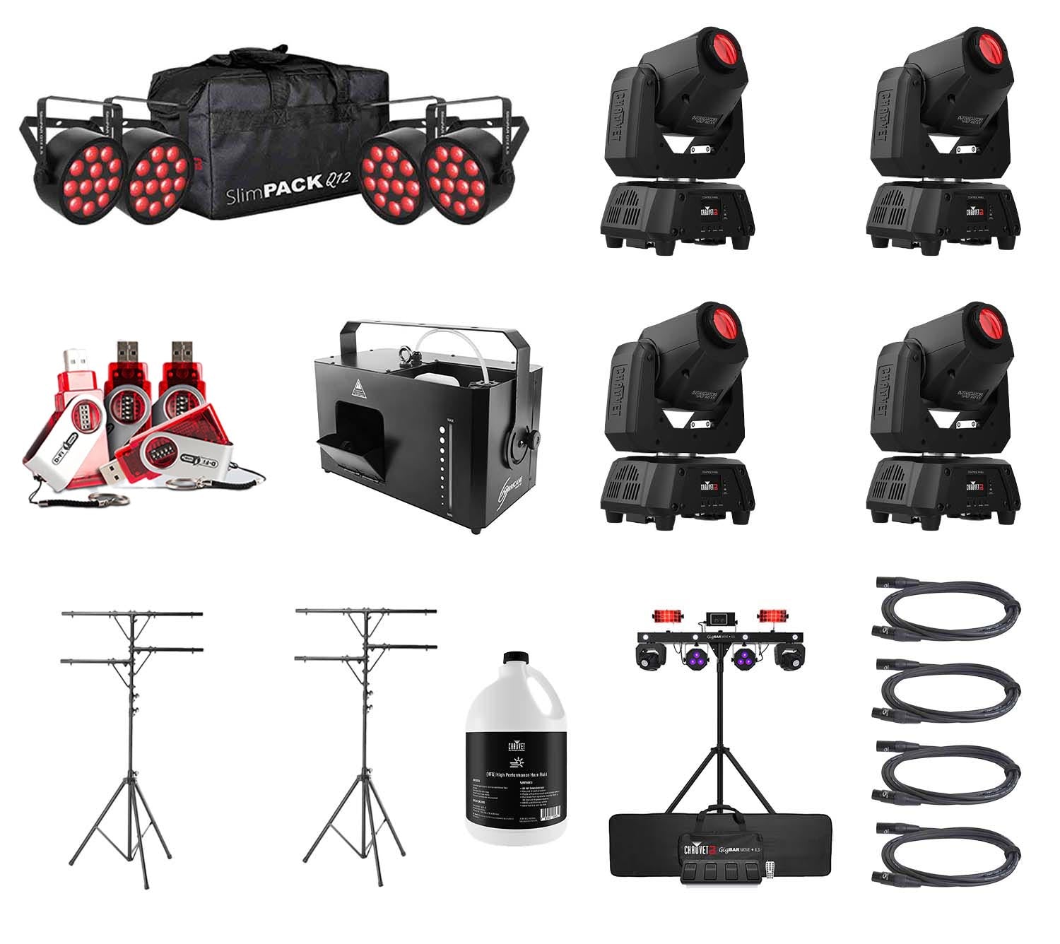 Chauvet ILS Moving Head Lighting Package Deal - Hollywood DJ