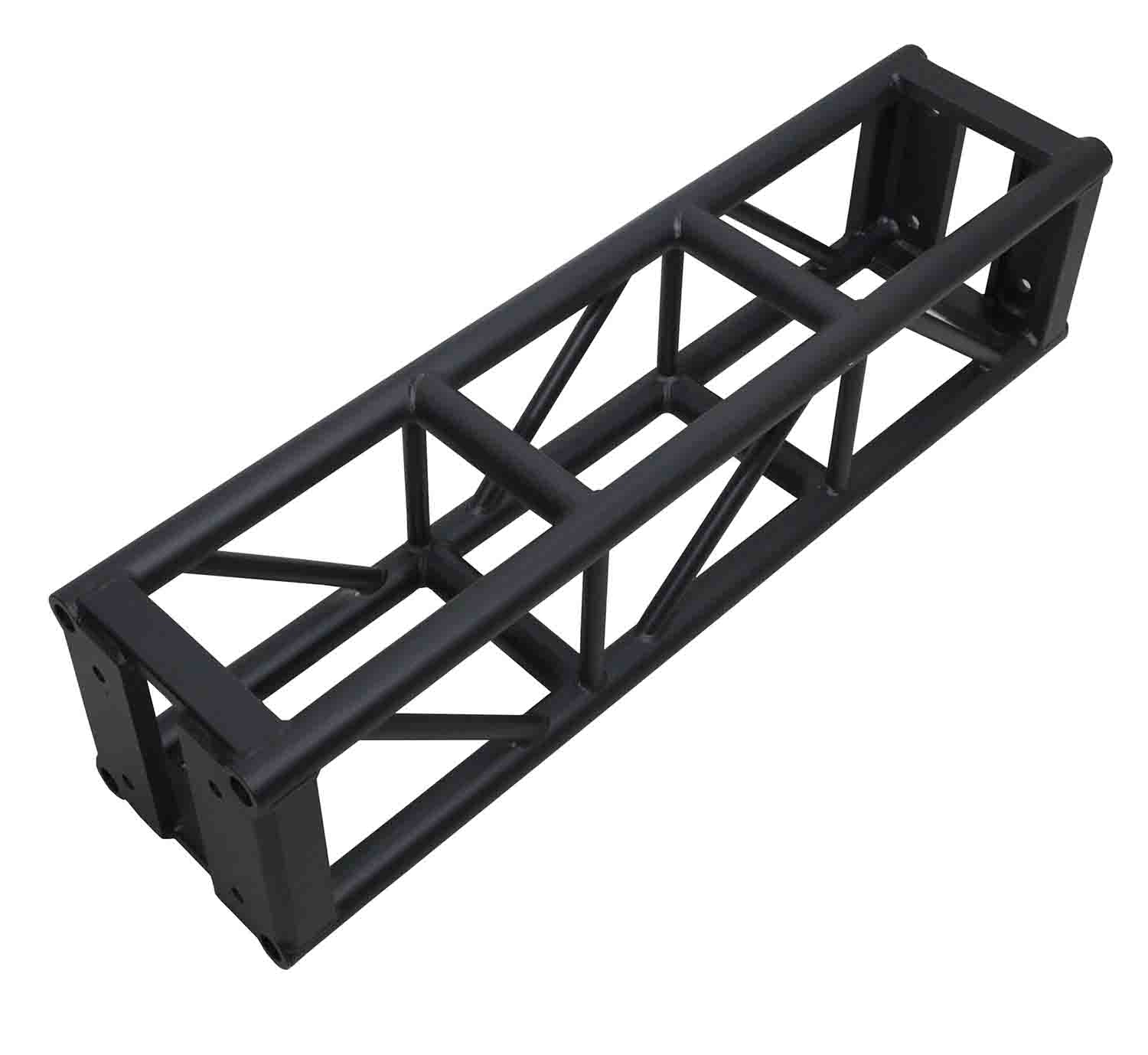 ProX XT-BT1204 BLK, BoltX Black Bolted 12 Inch Professional Box Truss Segment - 4 Feet - Hollywood DJ